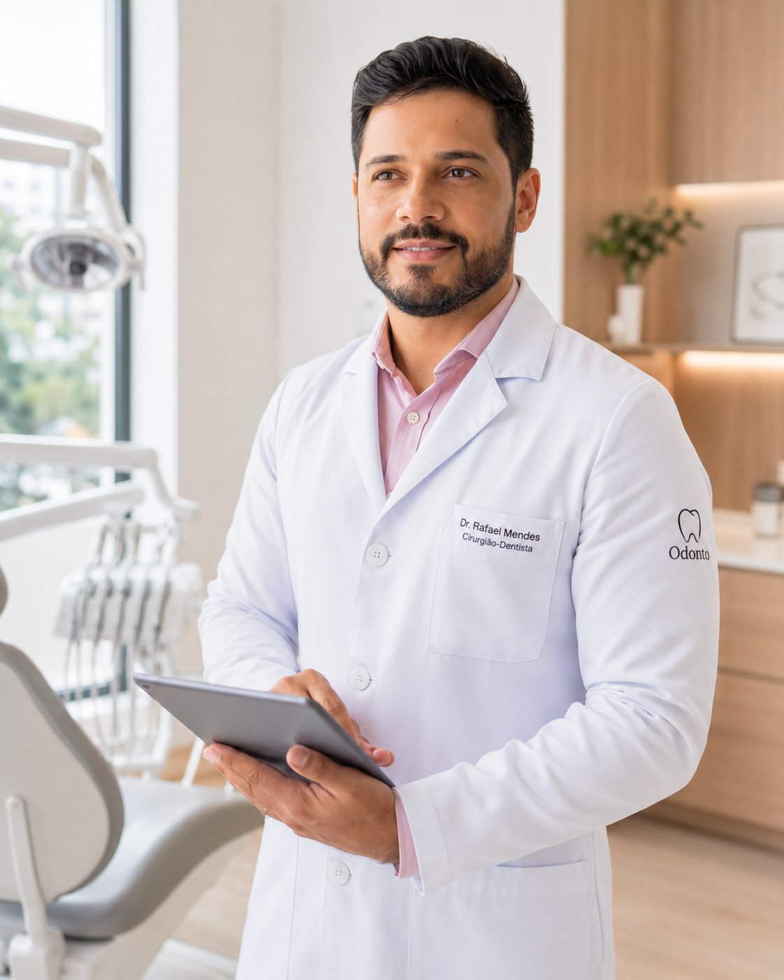Dr. Rafael Mendes na clínica